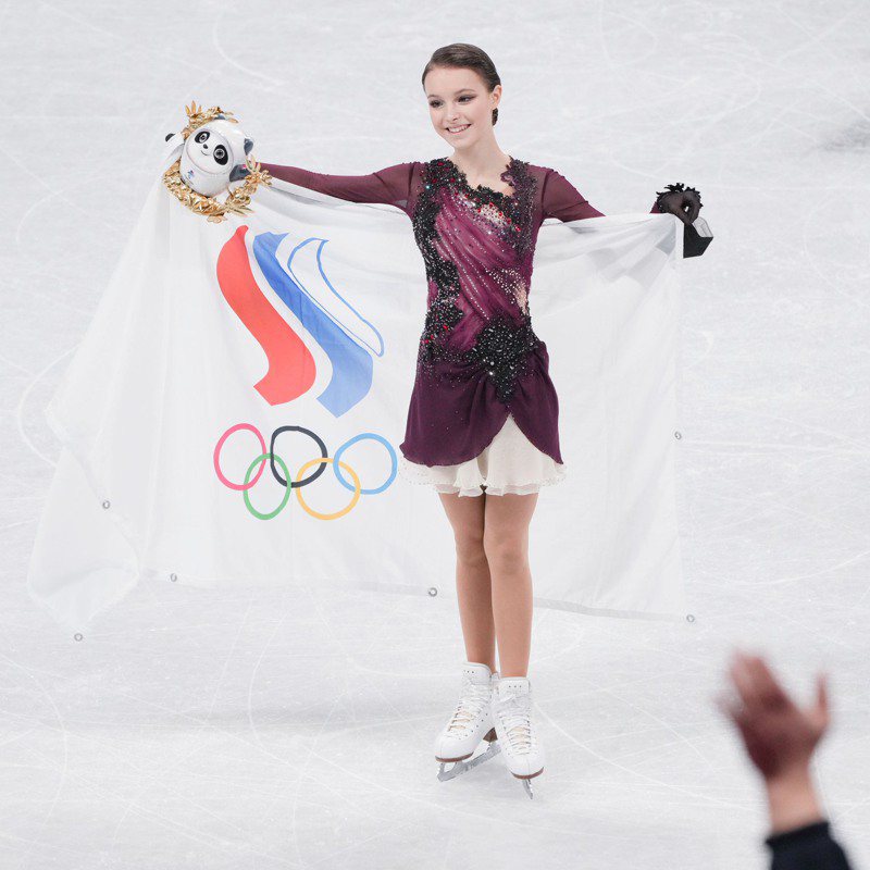 京冬奧花式滑冰女子金牌就是俄羅斯謝爾巴科娃。 新華社