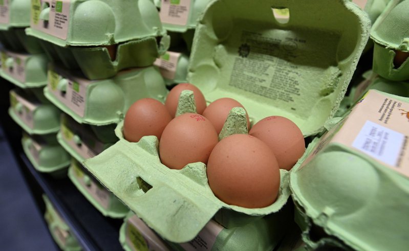禽流感和俄乌战争干扰鸡蛋供应，刺激全球蛋价上涨。（欧新社）(photo:UDN)