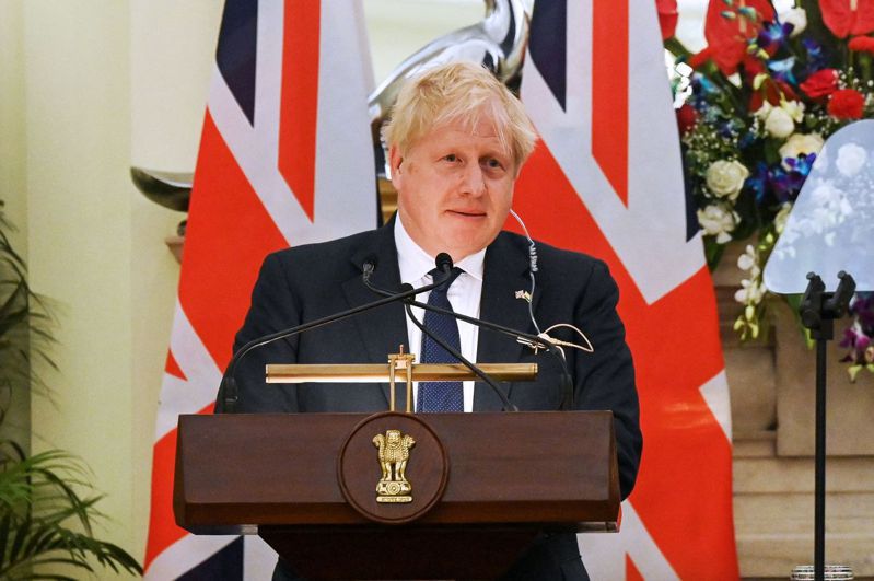 英国首相强生。 法新社(photo:UDN)