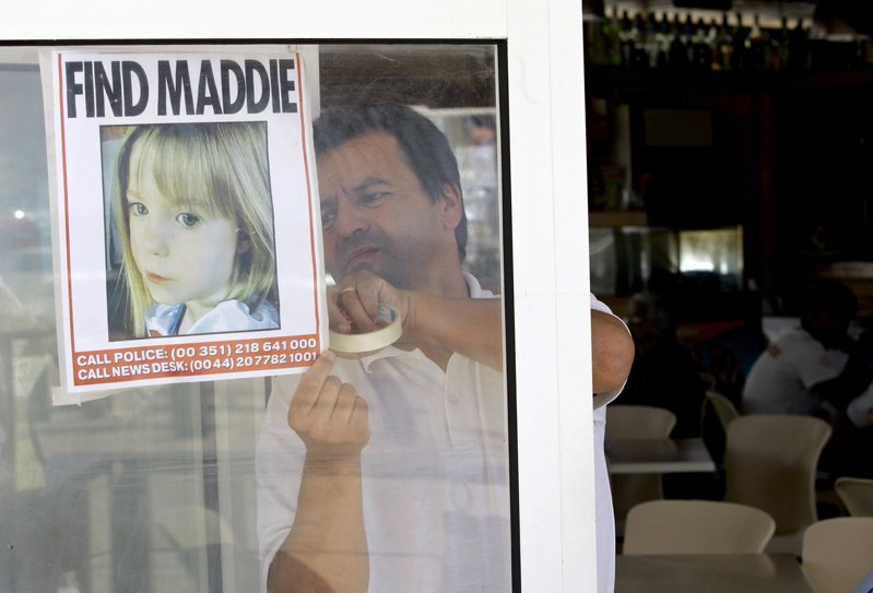 英国女童玛德琳失踪至今已将近15年。 美联社(photo:UDN)