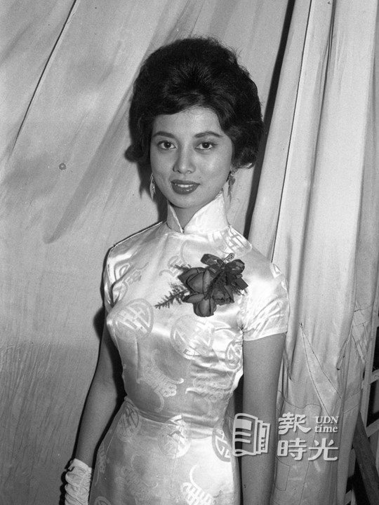 台灣女歌星陳淑芳。圖／聯合報系資料照(1961/03/18  陳明輝攝影)