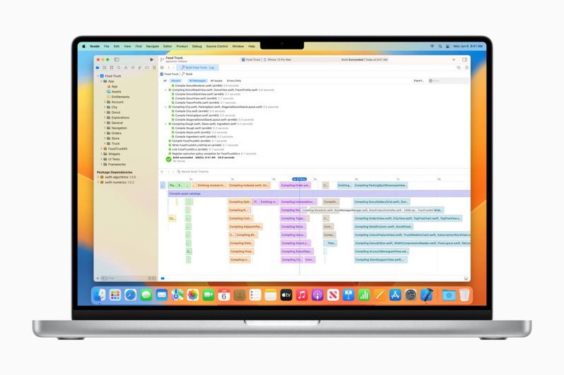 ▲Xcode 14 simplifies the development process, allowing developers to build an app faster through higher string processing capabilities and automated compilation
