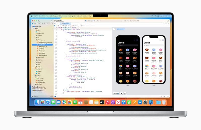 ▲ Quickly create and adjust the required app operating interface through SwiftUI