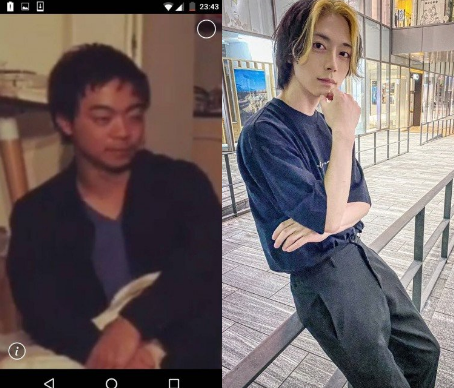 一位日本男子过去其貌不扬（图左），决定花重本进行增高手术并整形（图右）。现在被网友夸赞神似演员高桥一生。图撷取自(photo:UDN)