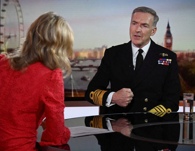 英国国防参谋长拉达金在BBC 17日播出的专访中称普亭已输掉乌克兰战争。路透(photo:UDN)