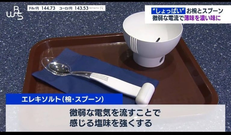 日本推出智能餐具，未来不须加太多盐，就能让食物有咸味。图撷自(photo:UDN)