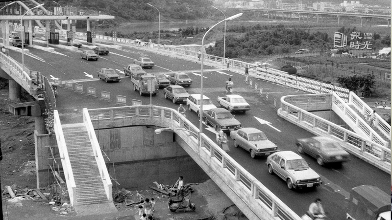永福橋俯瞰圖。圖／聯合報系資料照（1984/07/03）