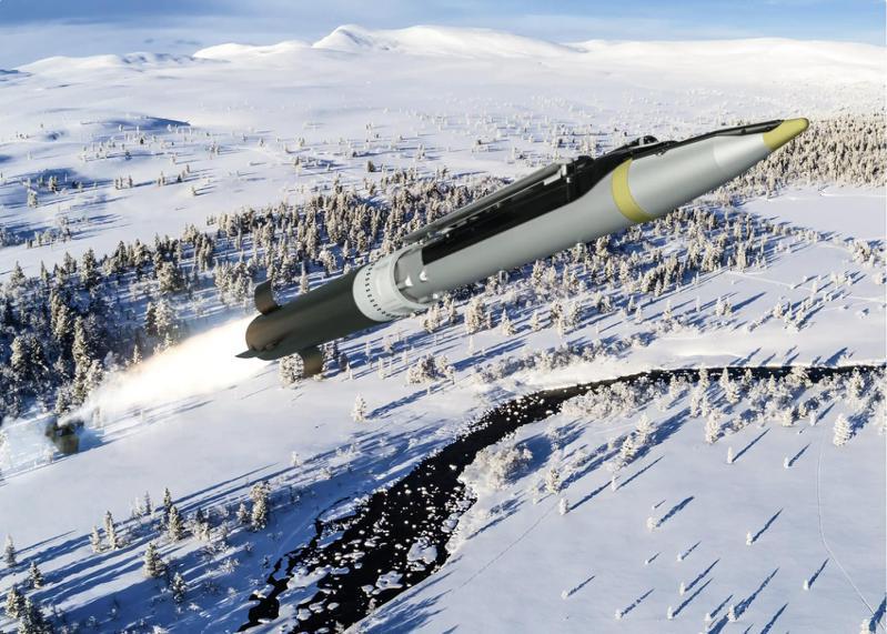 美国将首度提供乌克兰较长程火箭、射程达150公里的「陆射小直径炸弹」。 图／SAAB
