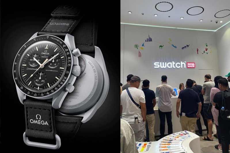 6月3日開賣升級版Swatch與Omega聯名MoonSwatch登月表，這一次全球多達77個城市都能買到，依舊吸引眾多民眾搶買。圖／摘自Swatch instagram、facebook