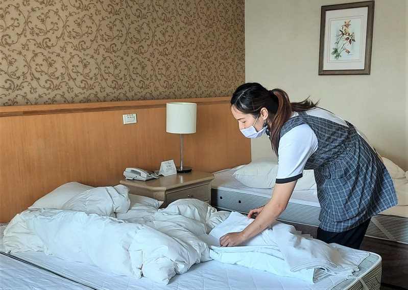 旅宿業的房間清理人員是很多二度就業婦女就業的目標。（圖／勞動部勞動力發展署北分署提供）