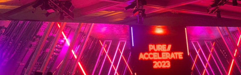 Pure Storage在美國拉斯維加斯舉行Pure Accelerate 2023。記者李孟珊／攝影。