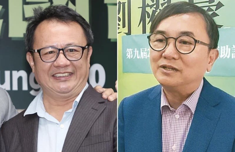 民進黨立委劉櫂豪（右）、前立委賴坤成（左）的政治恩怨糾葛20年。本報系資料照