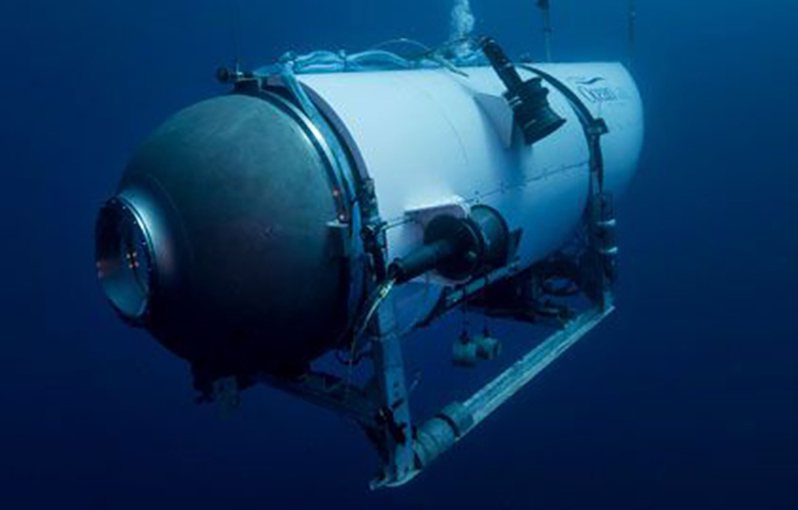 一艘潛水器在潛入海中探索「鐵達尼號」（Titanic）船骸過程中失聯，5名乘員證實罹難。 美聯社