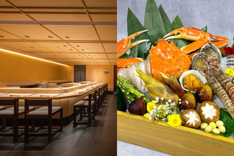辰壽司·割烹·會席夏季菜單以會席+天婦羅推出絕佳雙重饗宴。
　　
 圖／辰壽司‧割烹‧會席提供