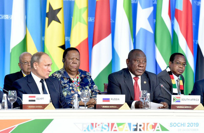 圖為2019年第一屆俄非高峰會，當時有多達43名非洲國家領導人出席。（Photo by GovernmentZA on Flickr under C.C. License）