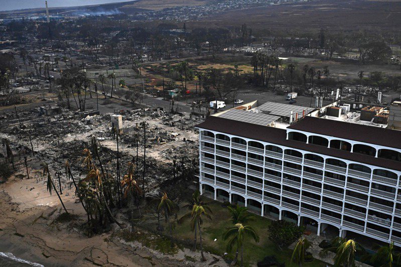 夏威夷毛伊島野火至今已奪走53條人命。法新社