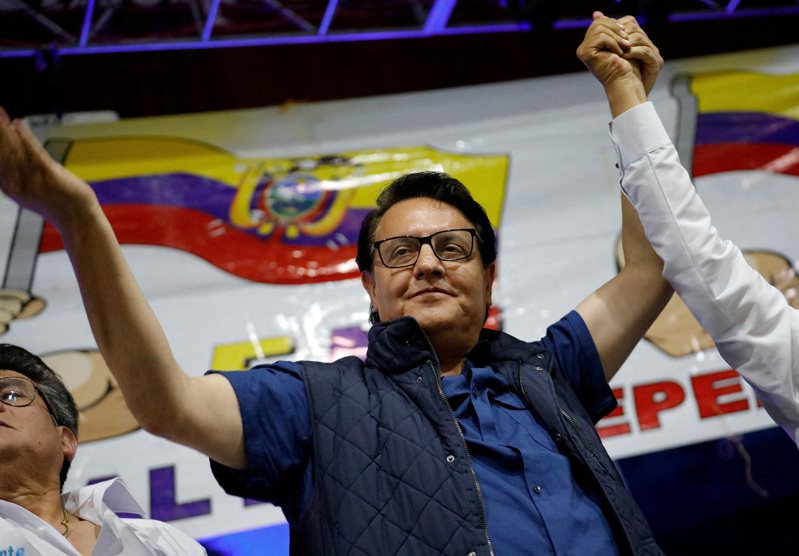 厄瓜多主要總統候選人維拉維森修（圖）日前遭槍殺身亡。路透社