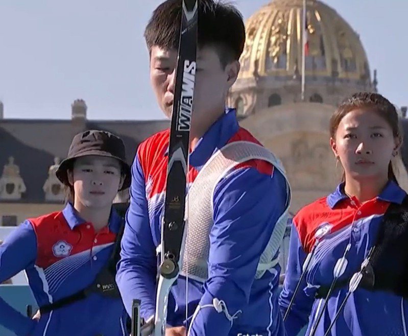 中華女子射箭隊。 擷圖自畫面