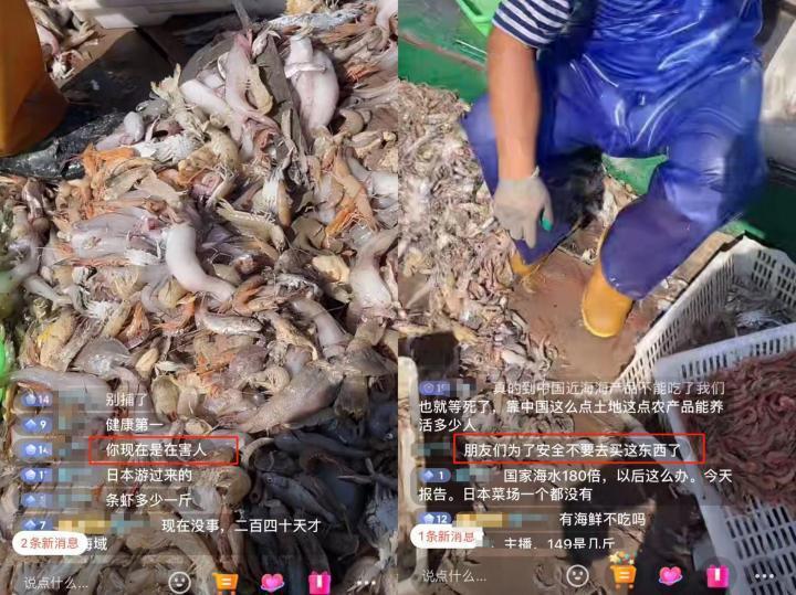 中國漁民進行直播時遭到網爆。潮新聞