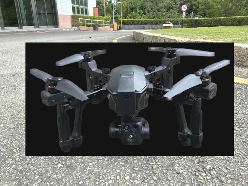中光電智能機器人「監偵型無人機」已通過國防部履約測試。業者／提供