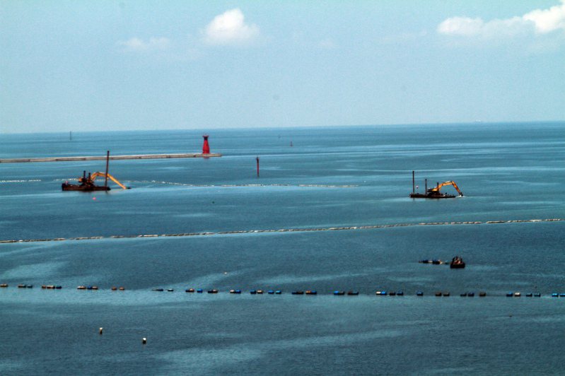 台北港填海造陸。本報資料照