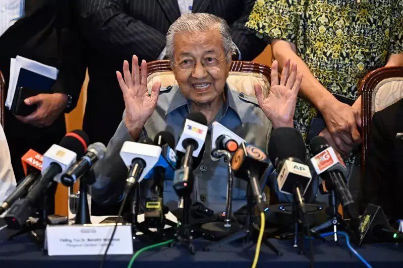 馬來西亞前首相馬哈地。法新社
