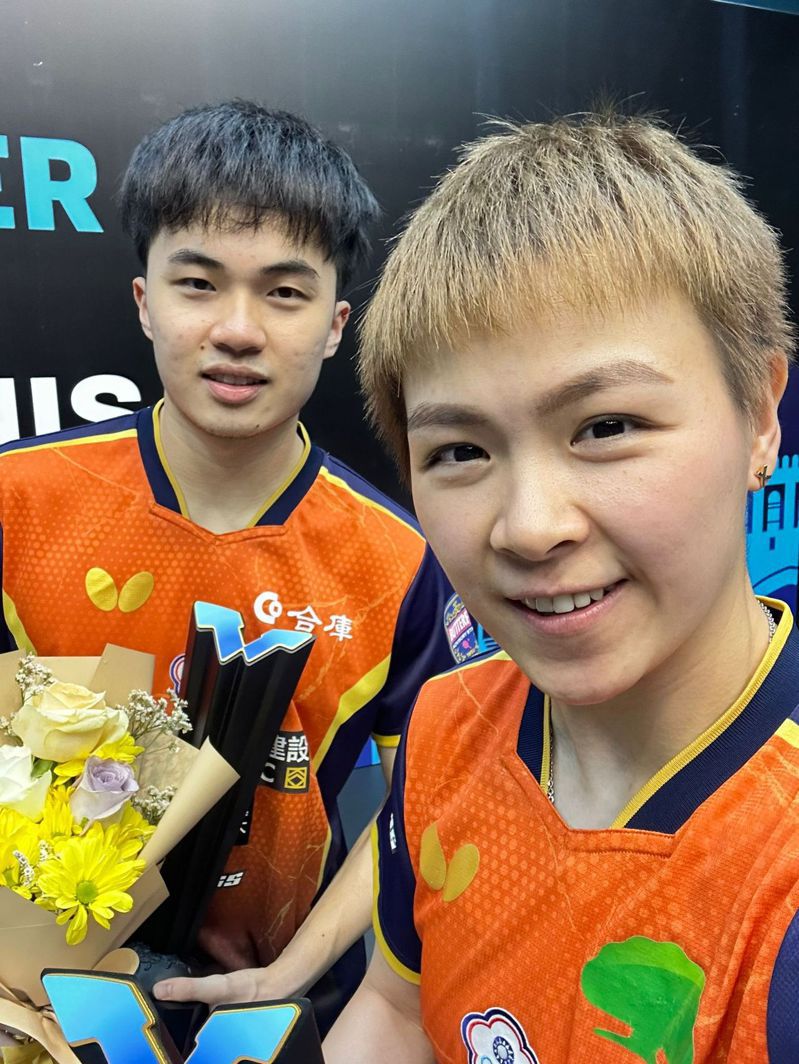 林昀儒與陳思羽在WTT馬斯開特挑戰賽混雙決賽，以3比1擊敗日本組合，拿下冠軍。 

圖擷自World Table Tennis