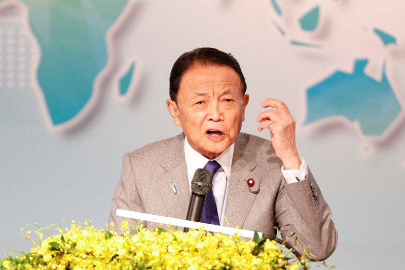 日本自民黨副總裁麻生太郎。（路透）