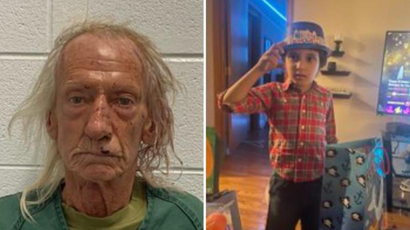 美國芝加哥一名71歲男性房東祖巴（左）狠捅巴勒斯坦裔母子房客，6歲男童法尤姆（右）身中26刀送醫不治，嫌犯行兇前曾大喊「你們穆斯林去死」。取自X