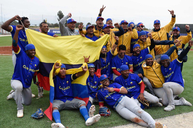 哥倫比亞摘下泛美運動會棒球金牌。 法新社