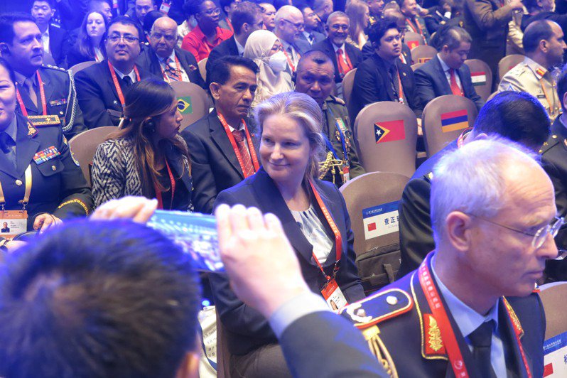 美國國防部副部長辦公室中國事務高級主任卡萊斯出席第十屆北京香山論壇開幕式。記者陳政錄／攝影
