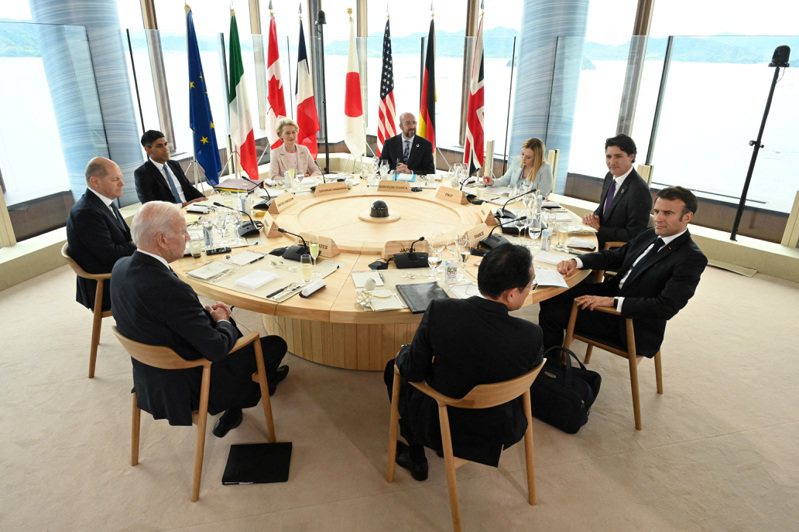 美国总统拜登等G7成员国和欧盟领袖5月在日本广岛举行峰会。路透(photo:UDN)