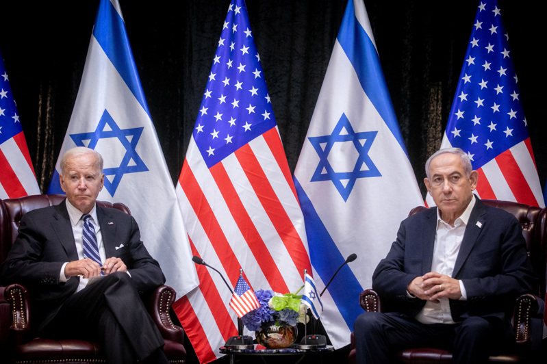 美國總統拜登(圖左)與以色列總理內唐亞胡(圖右)。路透
