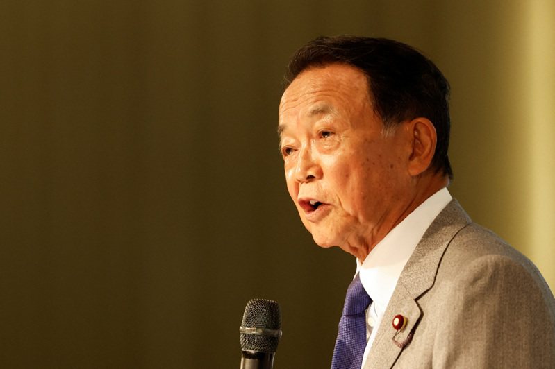 日本前首相、自民黨副總裁麻生太郎。(路透資料社)
