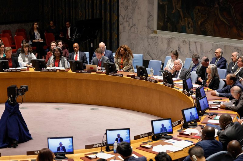聯合國安理會10月30日開會討論以哈戰爭。法新社