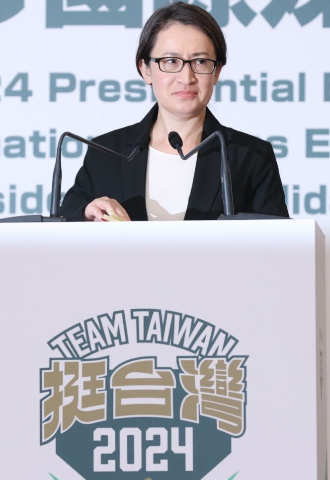 民進黨副總統參選人蕭美琴。記者潘俊宏／攝影