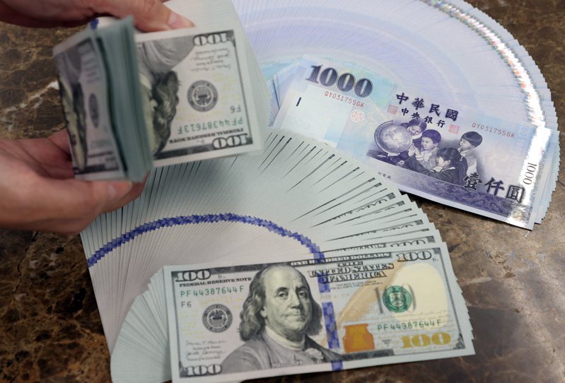 台北外匯市場新台幣兌美元匯率今天以31.49元開盤，升2.2分。圖／聯合報系資料照片