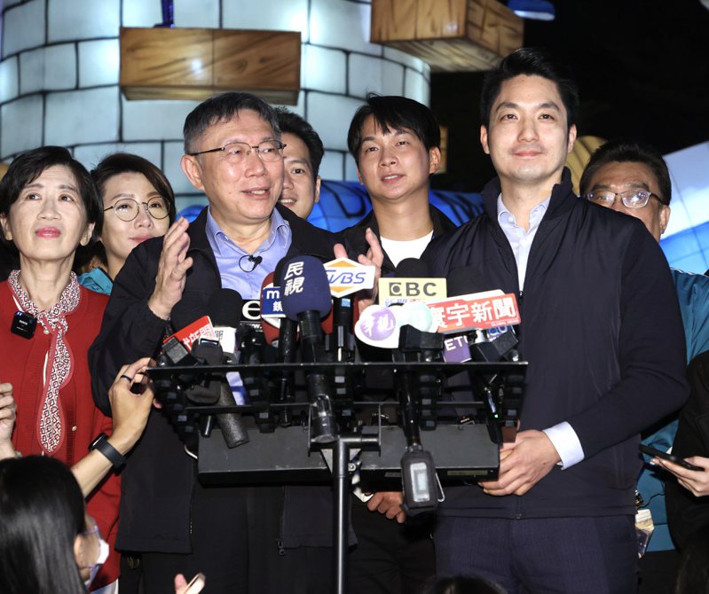 台北市前市長柯文哲（左）、台北市長蔣萬安（右）。本報資料照片
