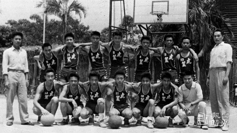 圖為七虎籃球隊。圖／聯合報系資料照(1985/06/25 陳曙光攝影)
