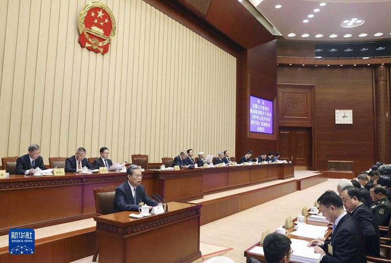大陸人大常委會第七次會議昨26日下午在北京人民大會堂舉行第二次全體會議。新華社
