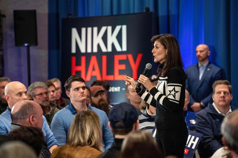 美國共和黨總統參選人海利（Nikki Haley）。 法國新聞社