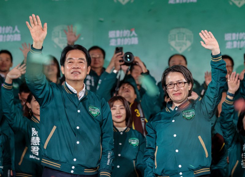 2024總統大選結果出爐，由民進黨提名的賴清德、蕭美琴勝出，成為中華民國第16任正副總統。資料照，記者曾原信／攝影