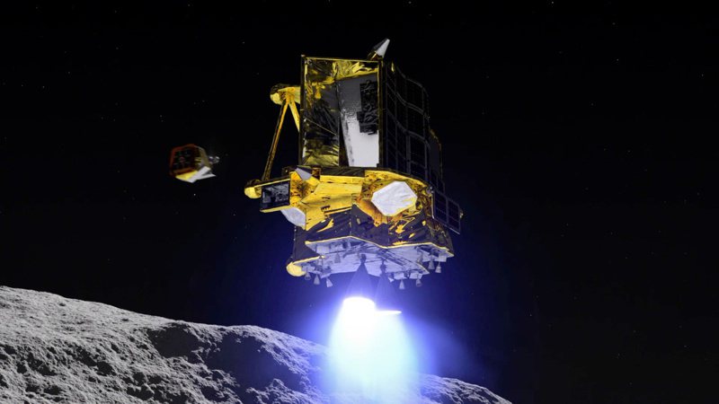 日本小型無人探測器SLIM在20日凌晨0時20分（台灣時間19日23時20分）左右登陸月球表面，但因太陽能板無法發電，導致任務可能提早結束。歐新社