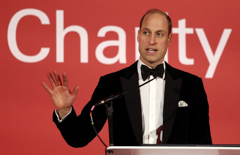 威廉王子感謝英國民眾關懷夫人凱特（Kate）最近手術及父王查爾斯三世（King CharlesIII）診斷出癌症。 路透通訊社