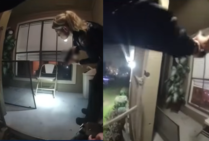 美國德州休士頓一名女子因沒帶鑰匙，選擇破窗爬牆進入公寓，卻被鄰居誤會是小偷而報警，員警到場後便對著女子連開5槍導致重傷。圖／擷自《NBC NEWS》