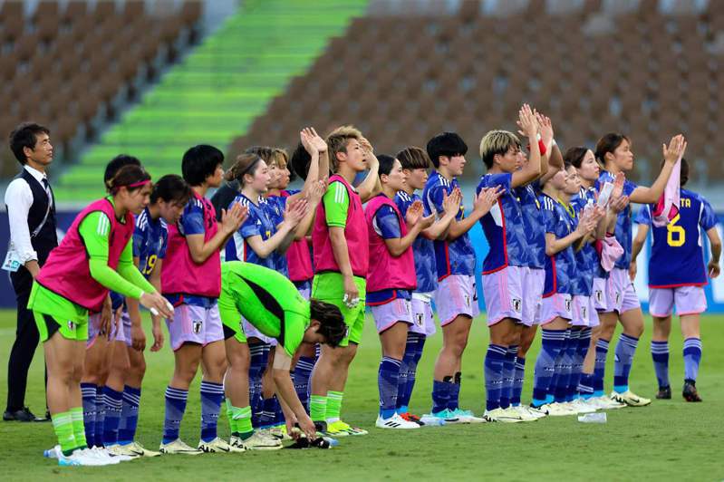 日本女足隊。 法新社