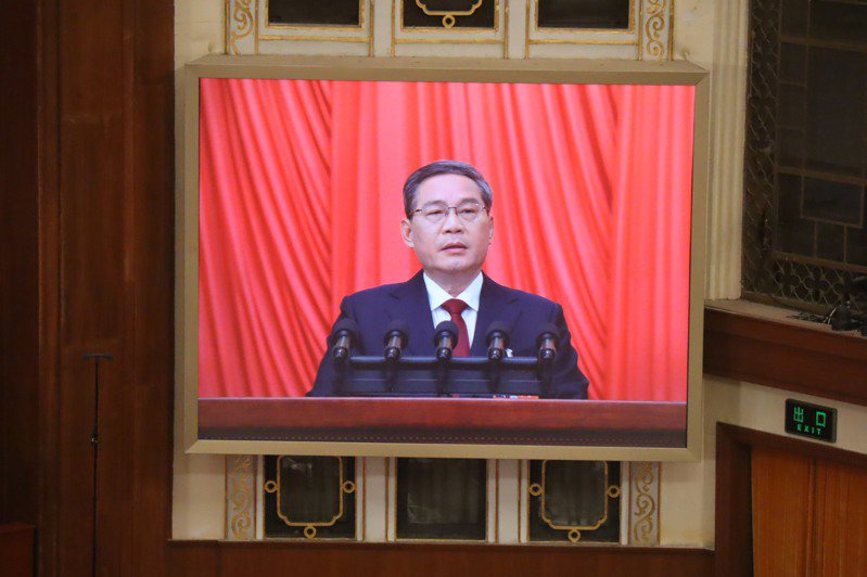 大陸總理李強5日上午進行任內首次政府工作報告。（記者廖士鋒／攝影）