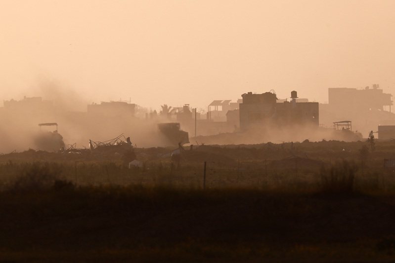 圖為戰火中的加薩。路透社資料照