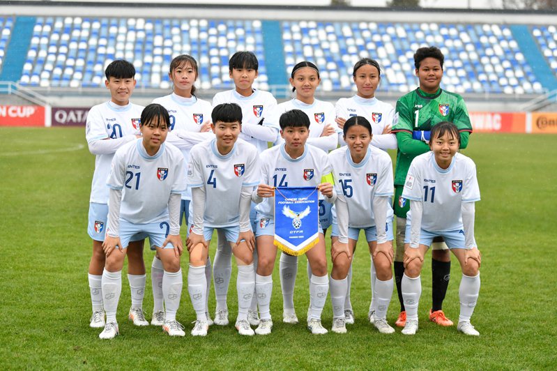 台灣U20女足隊無緣晉級4強與世界盃。圖／AFC亞洲足球聯盟提供）