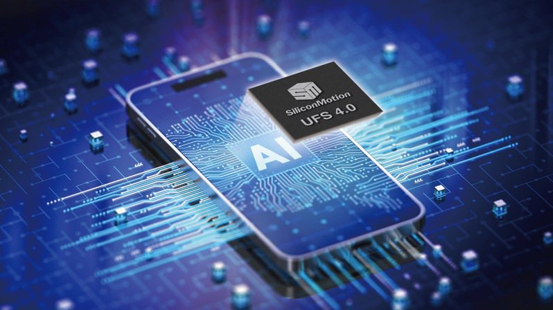 慧榮推出6奈米製程UFS 4.0 控制晶片，卡位AI智慧型手機、邊緣運算及車載商機。圖/慧榮提供